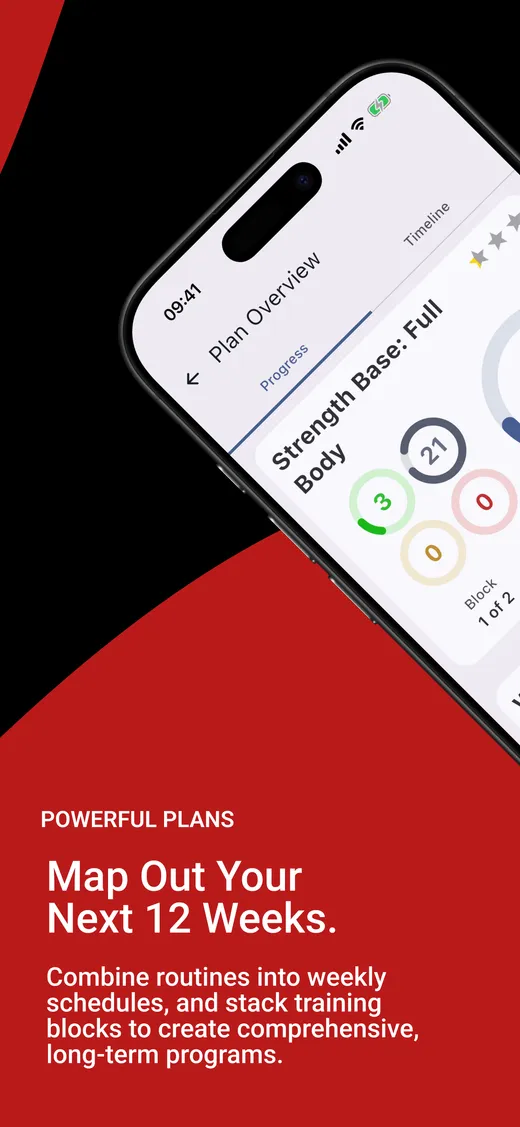Map out your next 12 weeks with routines, weekly schedules, and training blocks.